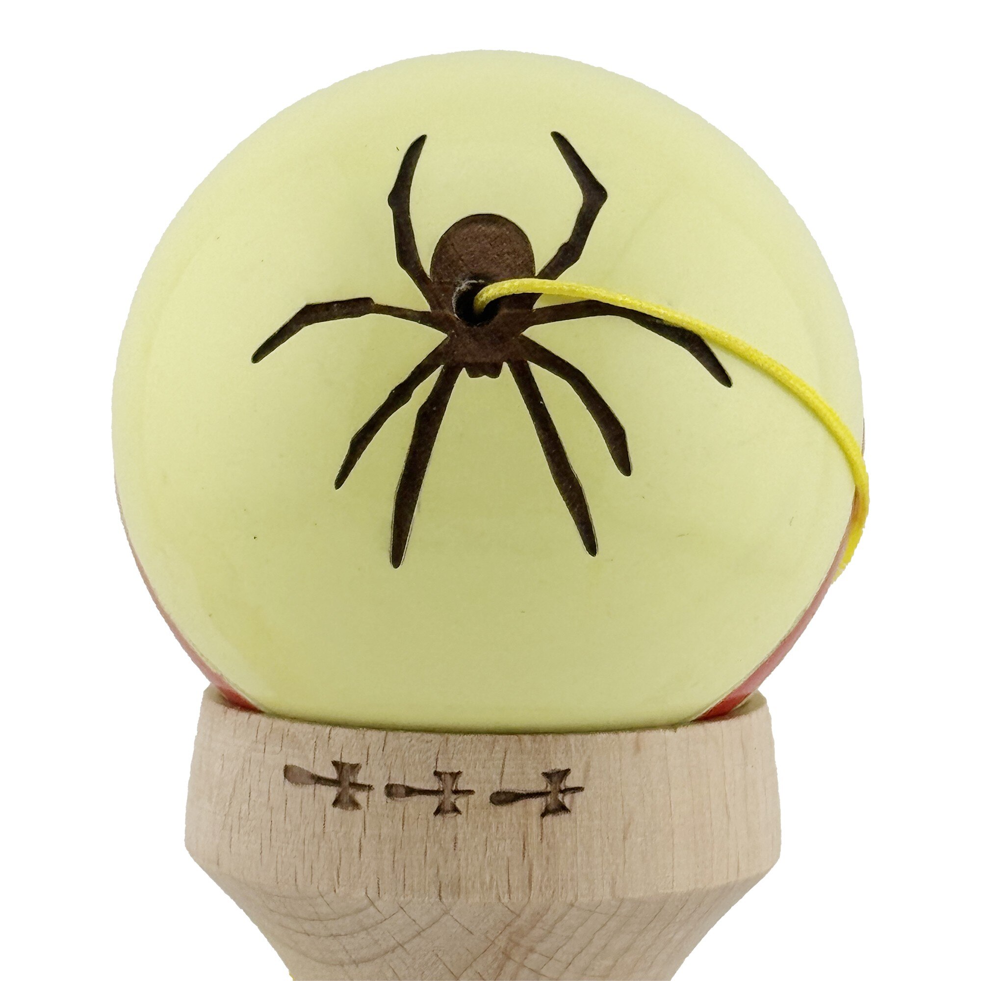Kendama SUPER STYKY, Originala Spider SILKEN, Big cup V3, Lemn, 18