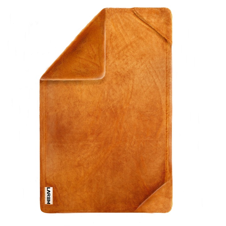 Autószárító törölköző, Larem, 1300GSM, 60x90cm, 2x zseb, kétoldalas