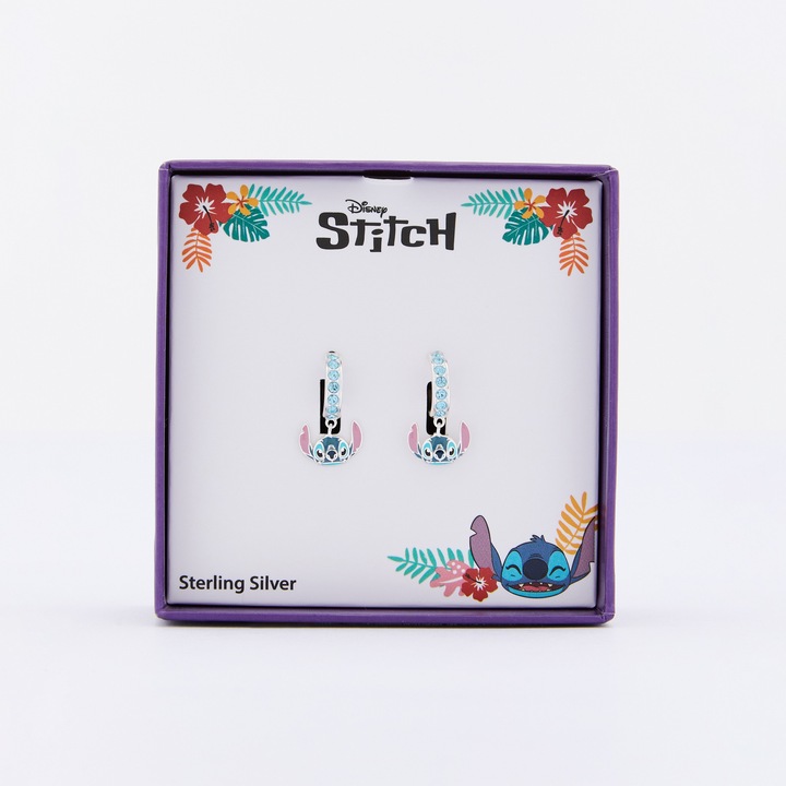 Cercei Disney Stitch argint 925 cercuri cu pandantiv