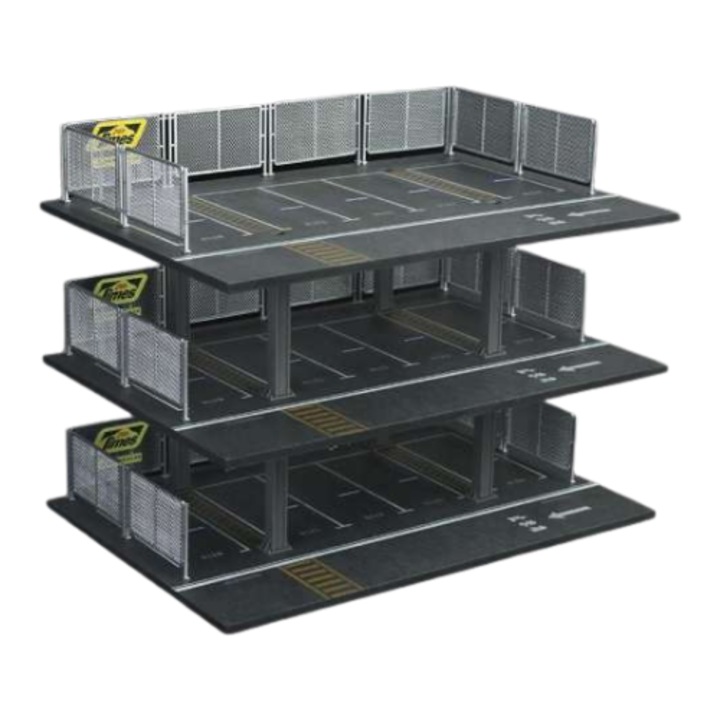 Diorama Parcare 3 etaje Gri 1:64 Moreart MO921001