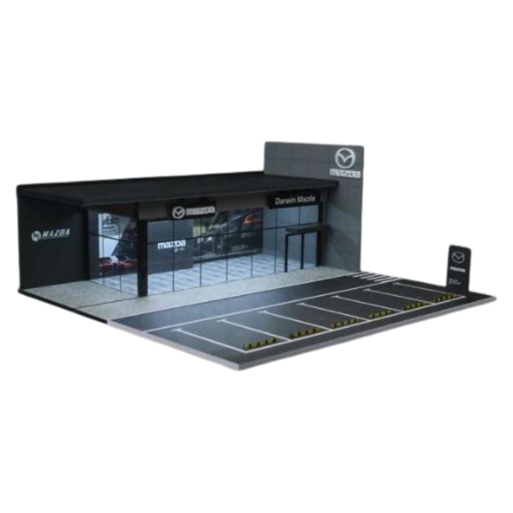 Диорама със светлини Шоурум Mazda 1:64 Moreart MO936010