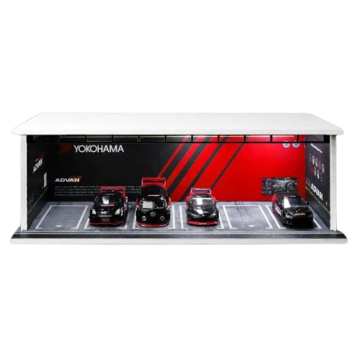 Diorama Parcare Garaj cu Lumini ADVAN 1:64 Moreart MO914004