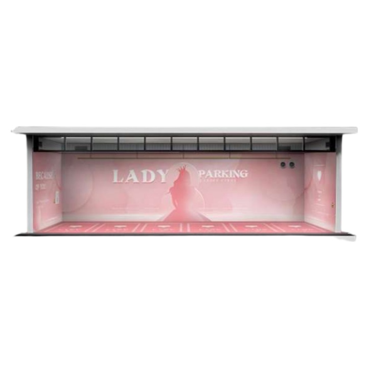 Диорама Паркинг Гараж със Светлини Lady Parking 1:64 Moreart MO914017