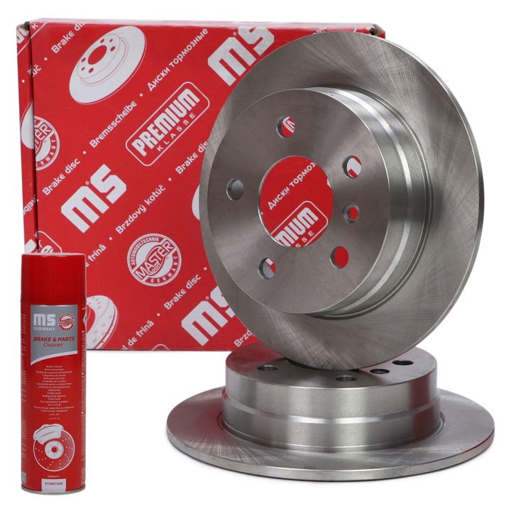 Hátsó féktárcsa készlet, Master Sport Germany, 258x57,3mm, 5 lyuk