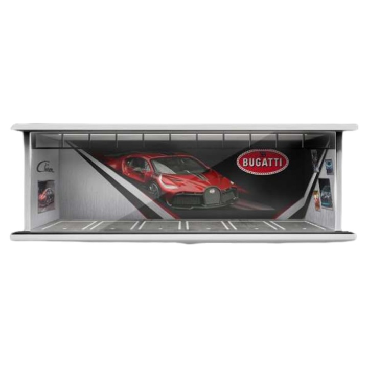 Диорама Паркинг Гараж със Светлини Bugatti 1:64 Moreart MO914040