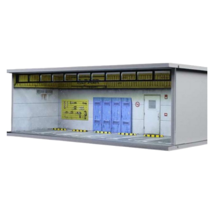 Diorama Parcare Garaj cu Lumini C-Workshop 1:64 Moreart MO914055