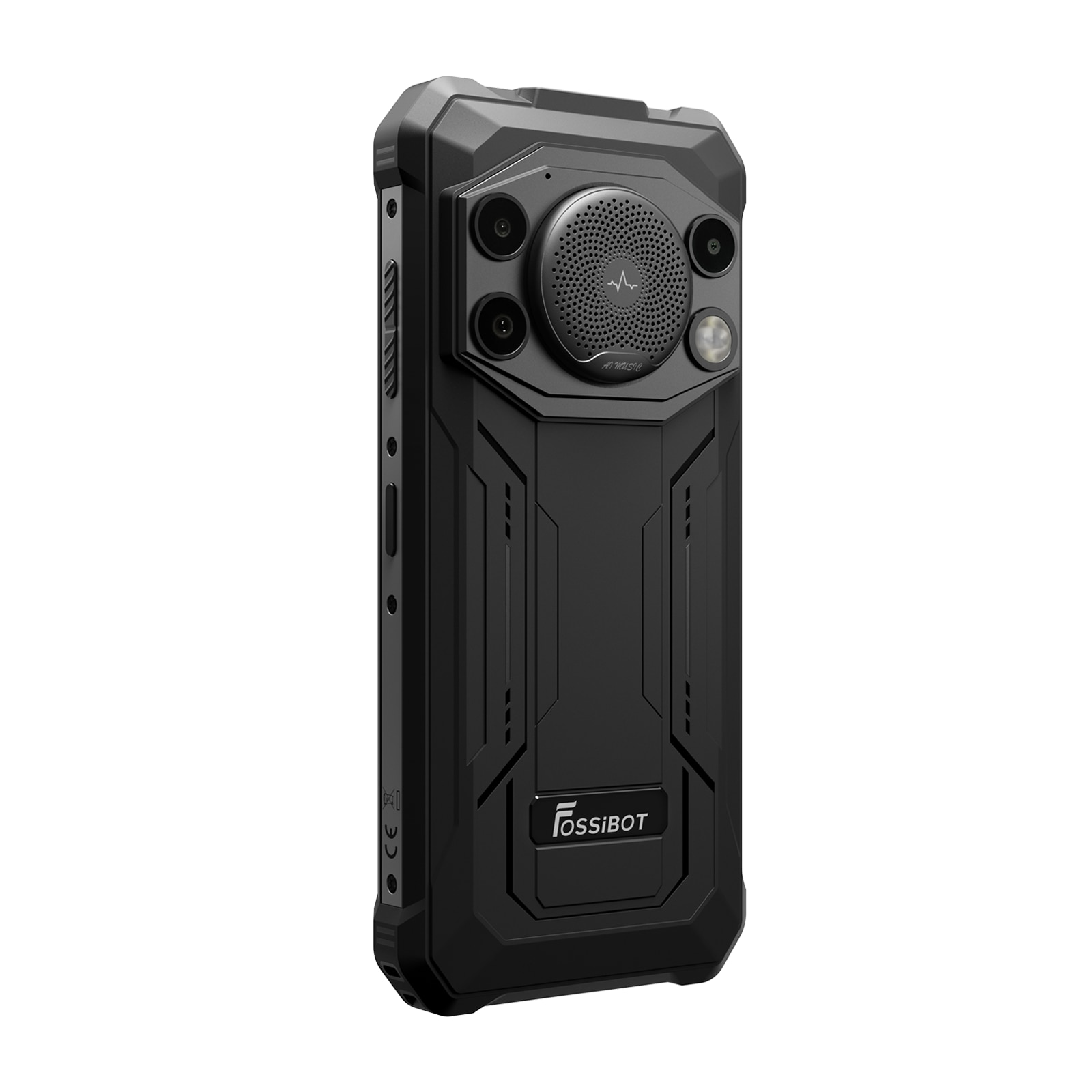 Telefon mobil FOSSiBOT F110 Pro, 6.745-inch, Baterie 10000mAh, 5G, Android 15, 50MP+8MP, Dual SIM, Face ID/GPS, NFC, 20GB RAM(8GB+12GB extensibil RAM)+128GB ROM, Rezistent la praf/Impermeabil/Rezistent la caderi, Pentru camping, calatorii, Negru