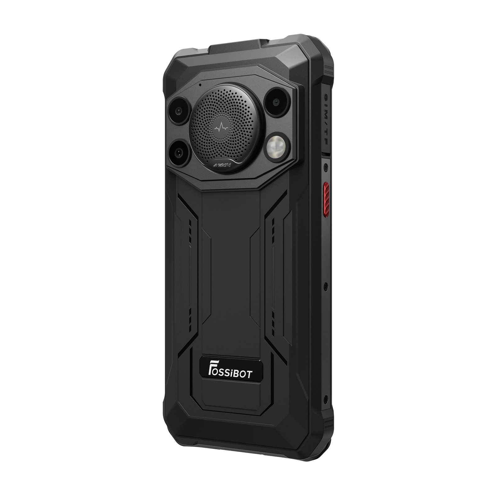 Telefon mobil FOSSiBOT F110 Pro, 6.745-inch, Baterie 10000mAh, 5G, Android 15, 50MP+8MP, Dual SIM, Face ID/GPS, NFC, 20GB RAM(8GB+12GB extensibil RAM)+128GB ROM, Rezistent la praf/Impermeabil/Rezistent la caderi, Pentru camping, calatorii, Negru