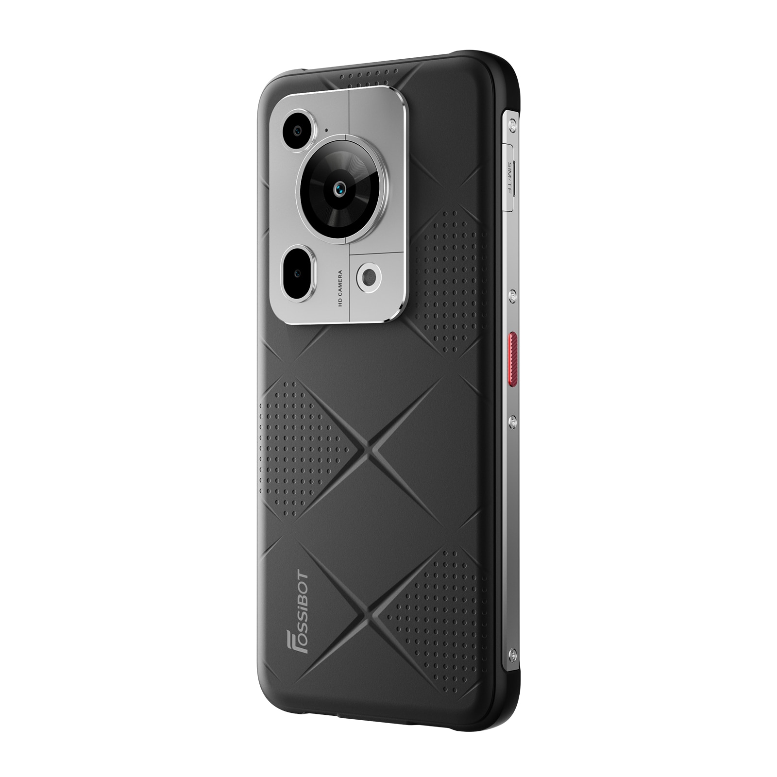 Telefon mobil FOSSiBOT F112 Pro, 6.88-inch, Baterie 7150mAh, 5G, Android 14, 50MP+16MP, Dual SIM, Face ID/GPS, NFC, 8GB RAM+256GB ROM(1TB extensibil ROM), Pentru camping, calatorii, Negru