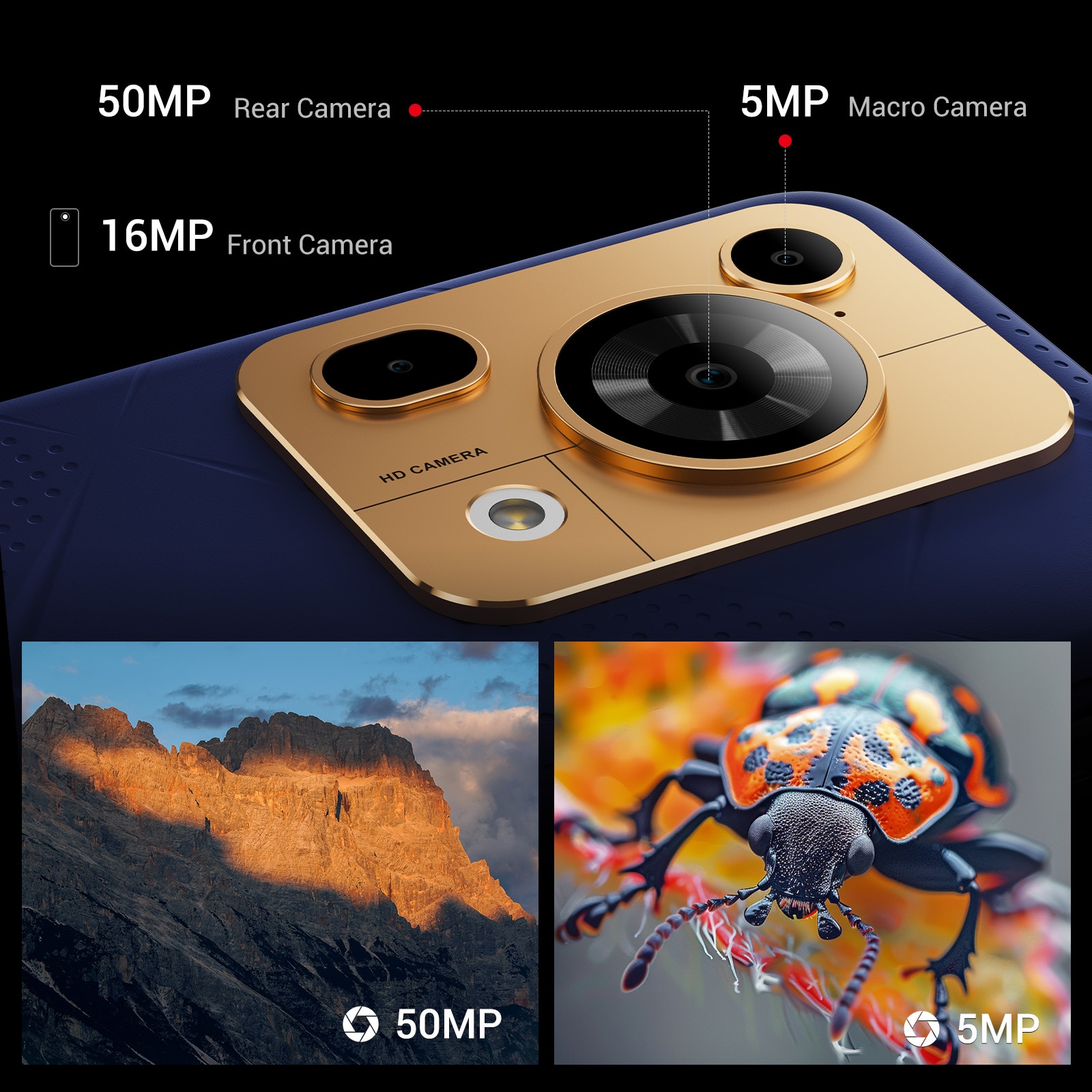 Telefon mobil FOSSiBOT F112 Pro, 6.88-inch, Baterie 7150mAh, 5G, Android 14, 50MP+16MP, Dual SIM, Face ID/GPS, NFC, 8GB RAM+256GB ROM(1TB extensibil ROM), Pentru camping, calatorii, Negru
