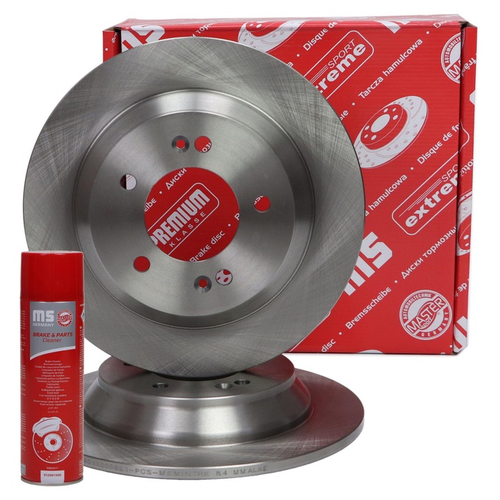 Master Sport Germany féktárcsa készlet, hátsó, 10mm, 5 lyuk, 284x45mm, KIA CARENS IV-hez