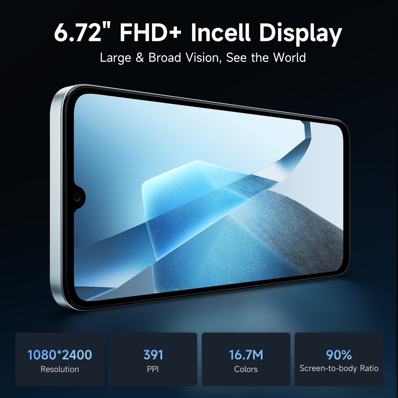 Telefon mobil FOSSiBOT S2, 6.72" FHD, Baterie 5000mAh, 50MP+16MP, Octa-core, 20GB RAM(8GB+12GB extensibil RAM)+256GB ROM, Dual SIM, Face ID/GPS, NFC, Pentru camping, calatorii, Gri