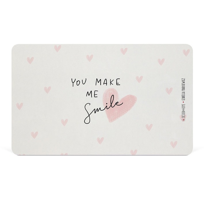 Tava - Make Me Smile, Ceramica, 23.4cm x 14.3cm, Dreptunghi