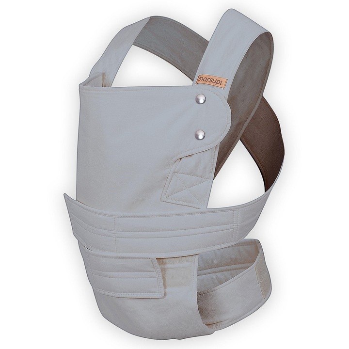 Marsupiu ergonomic pentru bebelusi, Marsupi Breeze (de vara) Light Grey, marimea XL