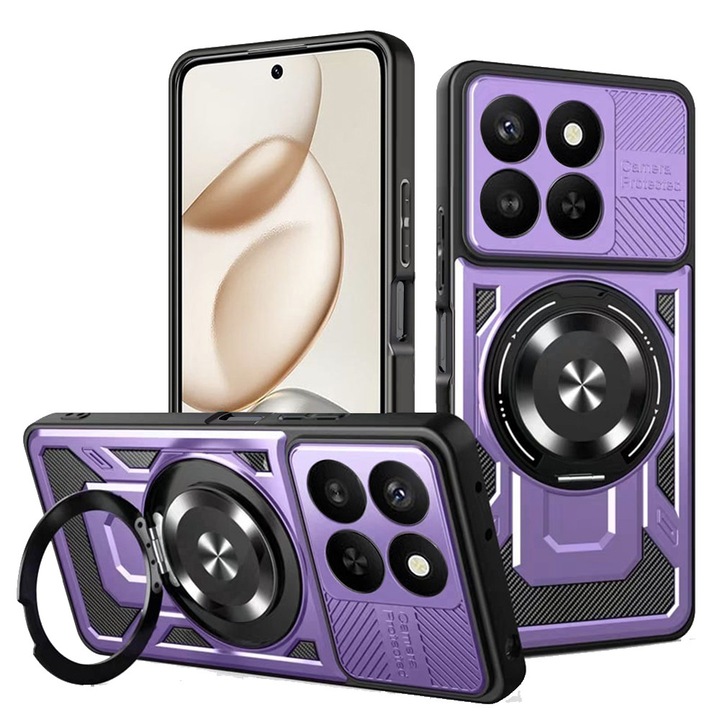 Husa pentru Honor 400 Smart 5G / 400 Smart 4G / X7d 4G - Techsuit RuggedCam - Purple