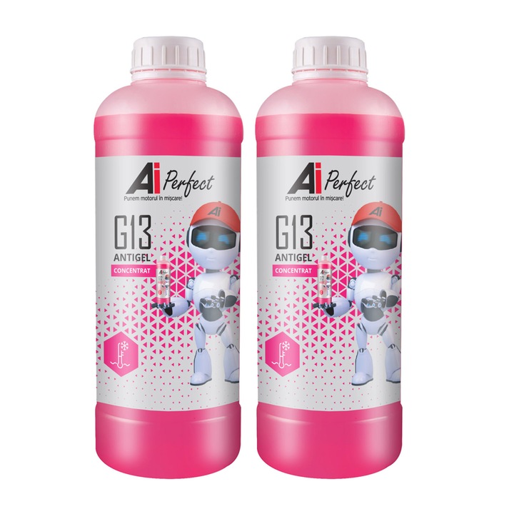 Pachet 2 litri Antigel Concentrat AiPerfect G13 / G12 EVO Lobrid (VW TL 774-J, Mov/Violet