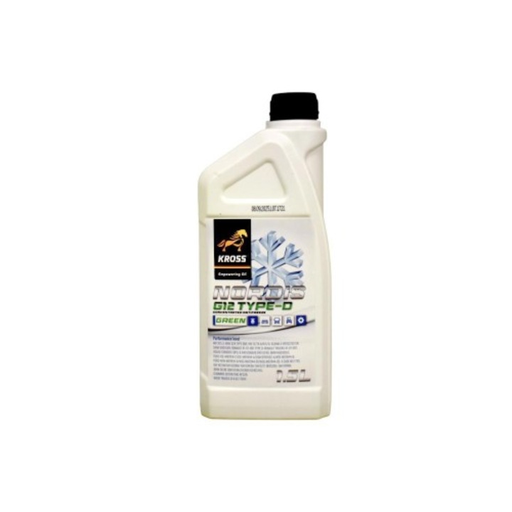 Antigel concentrat Kross Nordis G12 Tip D, protecție -30°C, 1.5 L