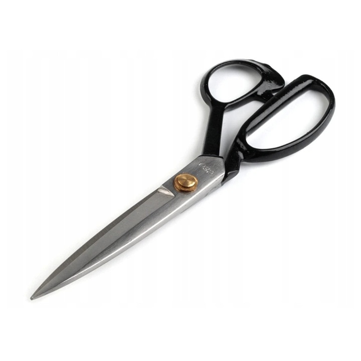 Szabóolló, fekete, 23 cm