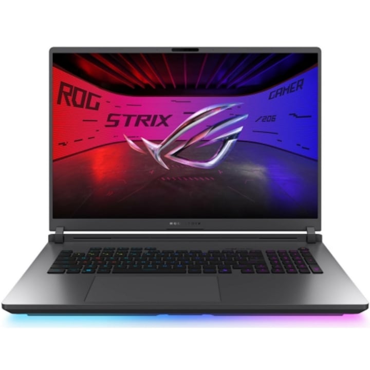 Лаптоп ASUS ROG Strix G18 G815LM-S9084MXM, Intel Core Ultra 9 275HX, 18 инча, RAM 32GB, SSD 1TB + 2TB, nVidia GeForce RTX 5060 8GB, без ОС, Eclipse Gray