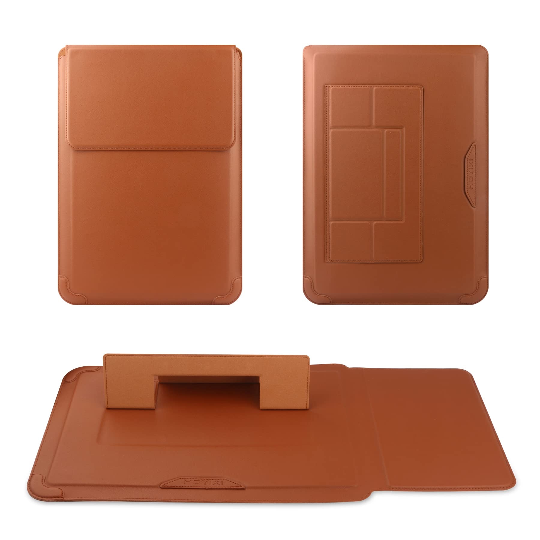 Husa laptop 13.3-14 inch cu suport reglabil maro impermeabila