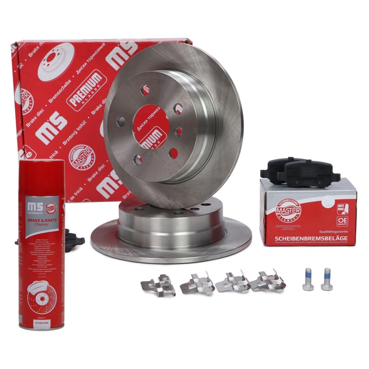 Master-Sport féktárcsa és fékbetét szett, 258x57,3mm, 5 lyuk, hátsó