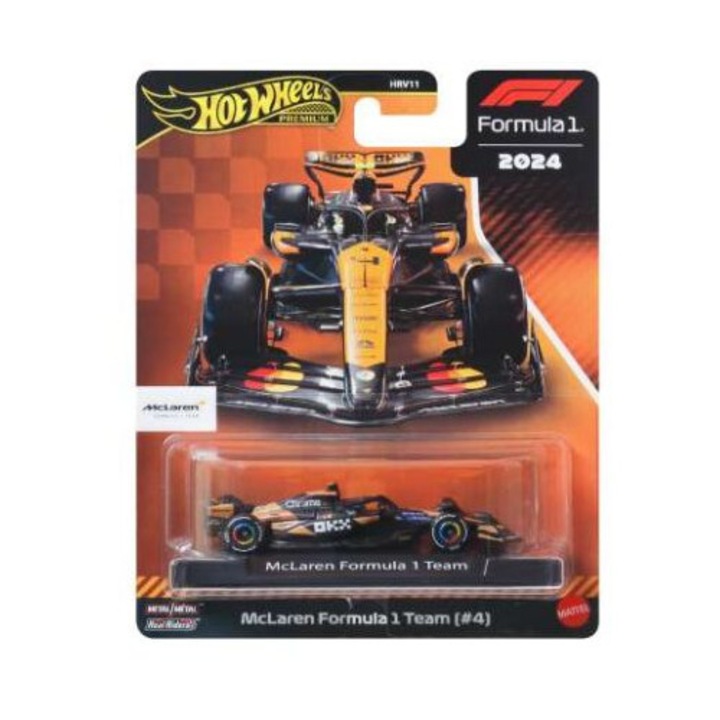 Formula 1 Mclaren #4 Lando Norris 1:64 Hotwheels autómodell
