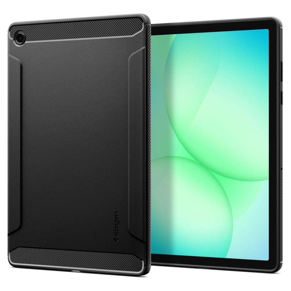 Husa Spigen Rugged Armor pentru tabletă Samsung Galaxy Tab A11 Plus, neagră mată