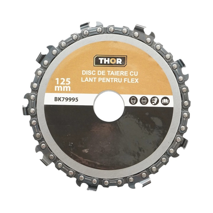 Disc flex lant drujba 125x22mm 9 dinti pentru taiere lemn THOR