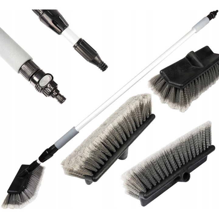 Perie Telescopica cu Flux de Apa pentru Spalare Auto 97-160cm