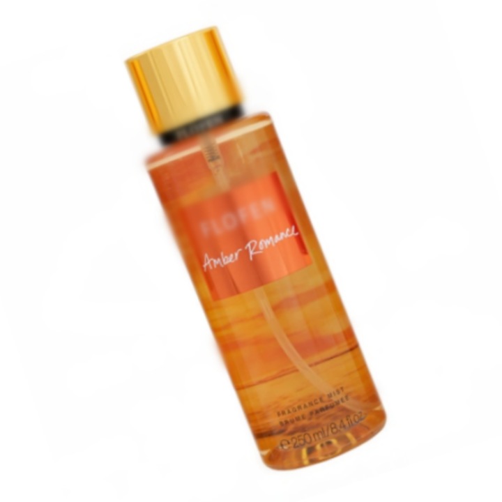 Spray pentru Corp „Amber Romance” – 250 ml, Aroma Calda si Senzuala, Cadou Perfect pentru Femei