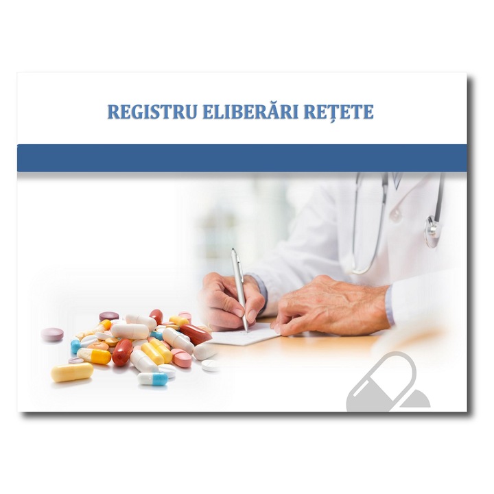 Registru eliberari retete, uz veterinar, 50 File, Format A4