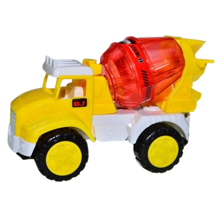 Masinuta betoniera, pentru baieti, Mini Junior MB1911G, Galben