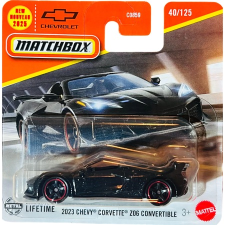 Masinuta Metalica Matchbox 2023 Corvette Z06 Convertible Negru
