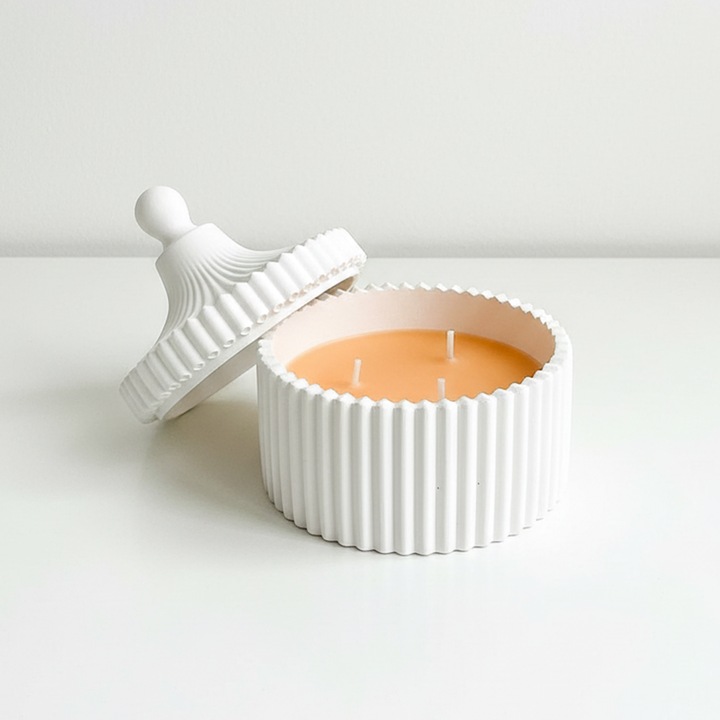 Керамична свещ от соя, Circus V1, Сладък портокал, 250 гр