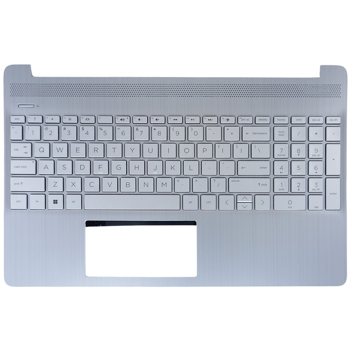 Облегалка за длани, клавиатура за лаптоп HP 15T-DY 15-DY 15-EF 15S-EQ 15S-FQ сребриста