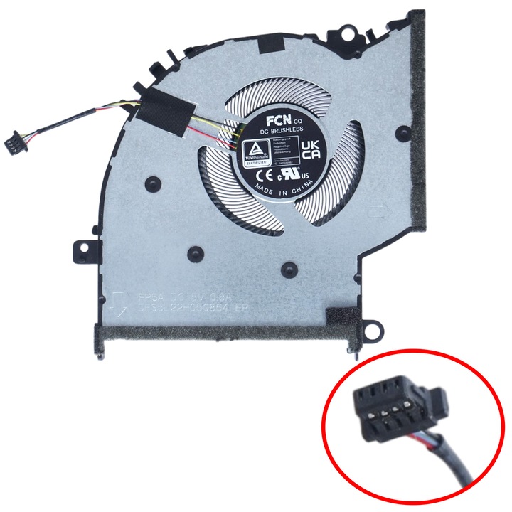 Cooler Procesor Laptop, 4 pini, pentru Asus VivoBook 14X, 15X, 16X, 17X