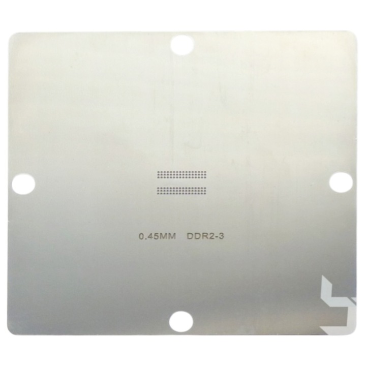 Шаблон BGA за реболинг RAM DDR-3 DDR2-3 0.45мм, 90x90мм
