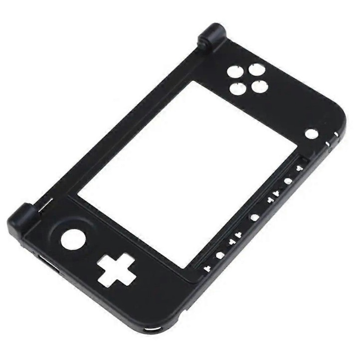 Резервна средна долна част на корпуса за Nintendo 3DS XL, пластмасова, черна