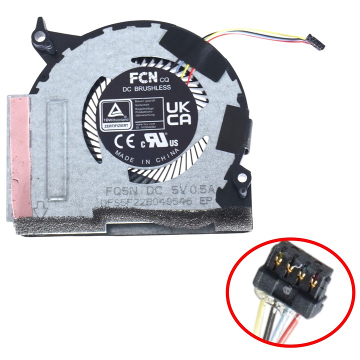 Cooler Procesor Laptop Stanga pentru Asus ROG Ally 2023 4pin