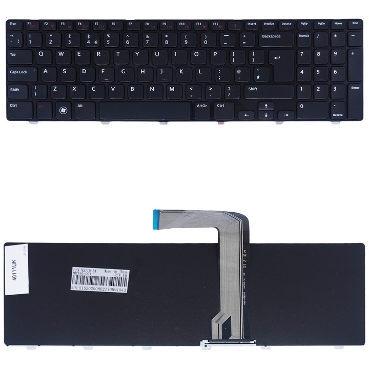 Клавиатура за лаптоп Dell Inspiron 15R N5110 M5110 M511R XPS 17 L702X черна