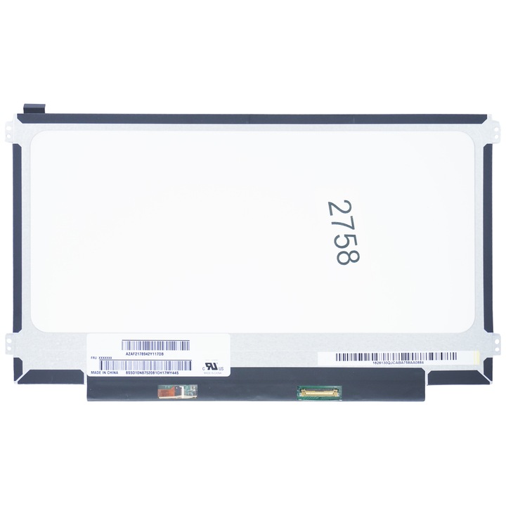 Laptop kijelző HP Stream-hez, 11.6'', 1366x768, WXGA LED, fehér