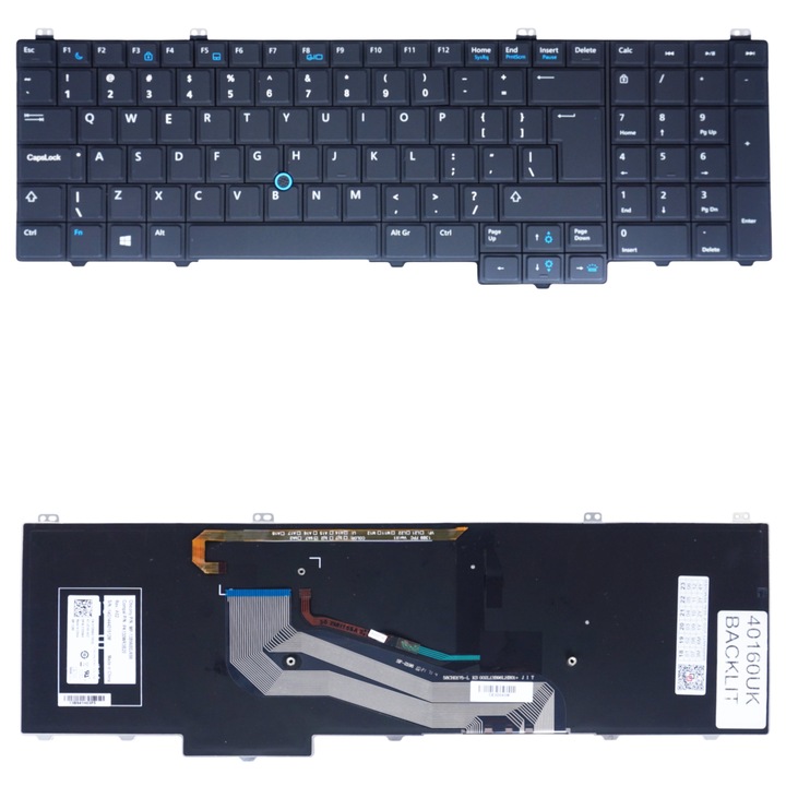 Tastatura laptop DELL Latitude E5540, set, iluminata, 15 inch