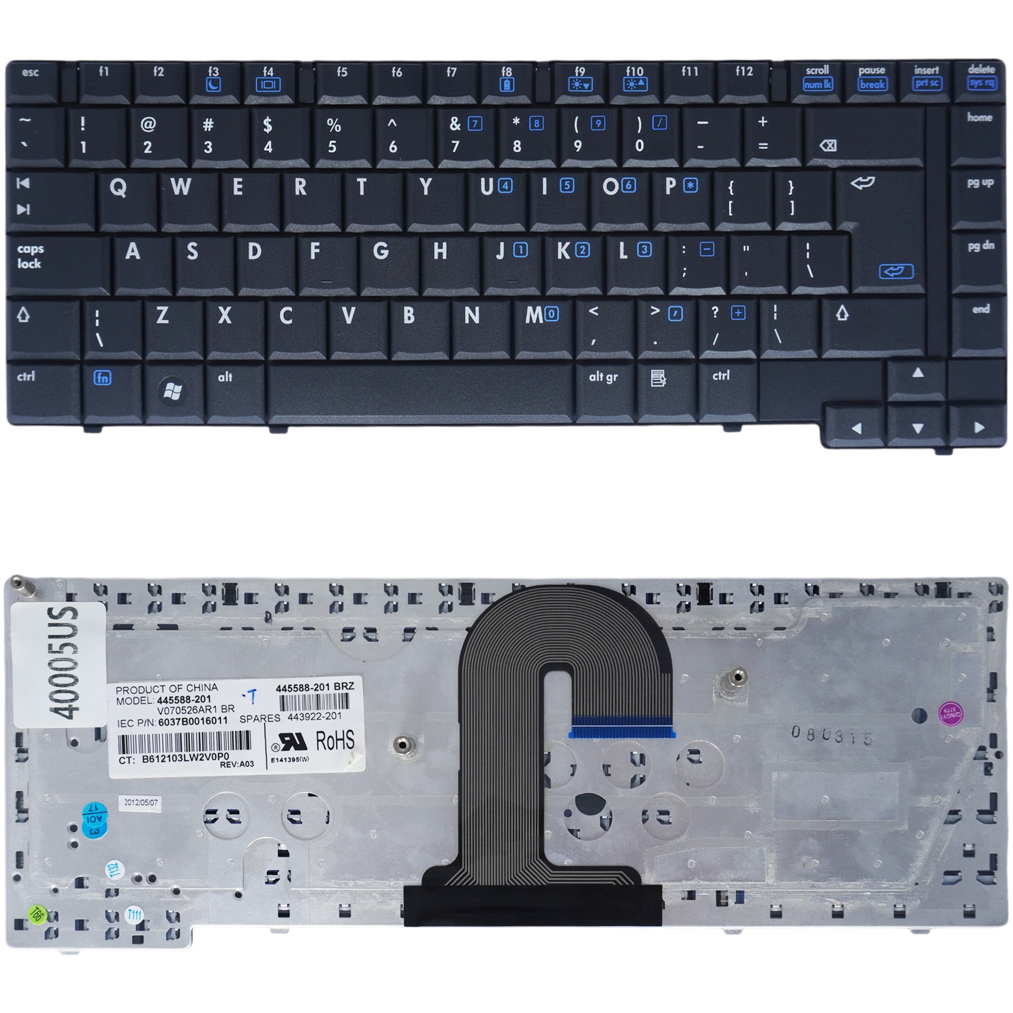 fqparts Replacement Tastiera del Computer Portatile per for HP Compaq