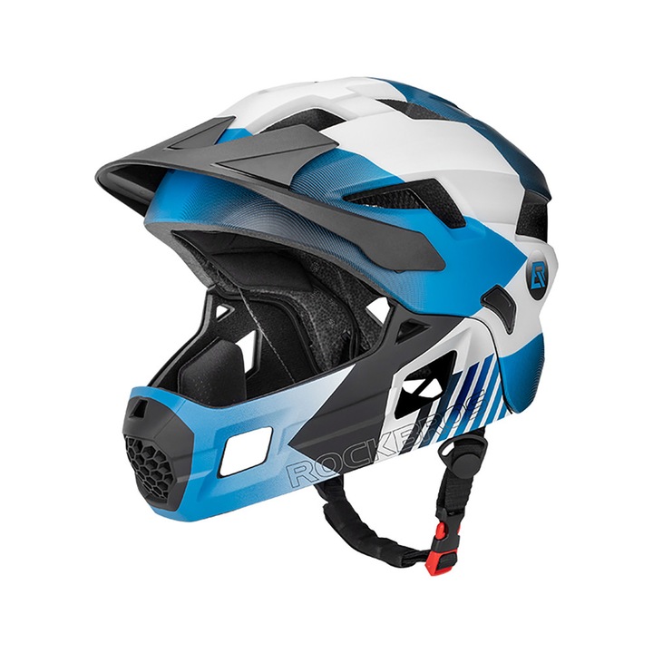 Casca de protectie ciclism pentru copii Rockbros TS-61 10110061002, Marime M, 54-57cm, Albastru