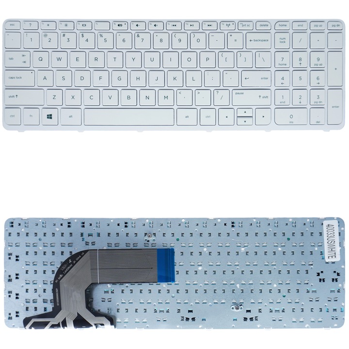 Tastatura laptop alba set pentru HP Pavilion 15-D 15-E 15-G 15-R 15-N 15-S 15-F 15-H 15-A 14-D