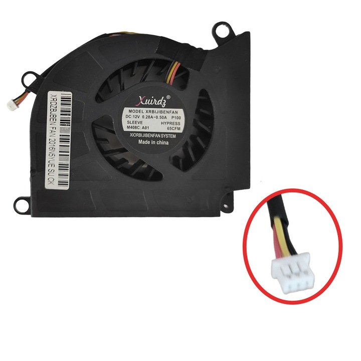 Cooler Procesor pentru Laptop MSI GX660 GT680 GT683 GT60 GT70, 16F1 16F2 16F3, PABD19735BM-N153 B9733L12B-028