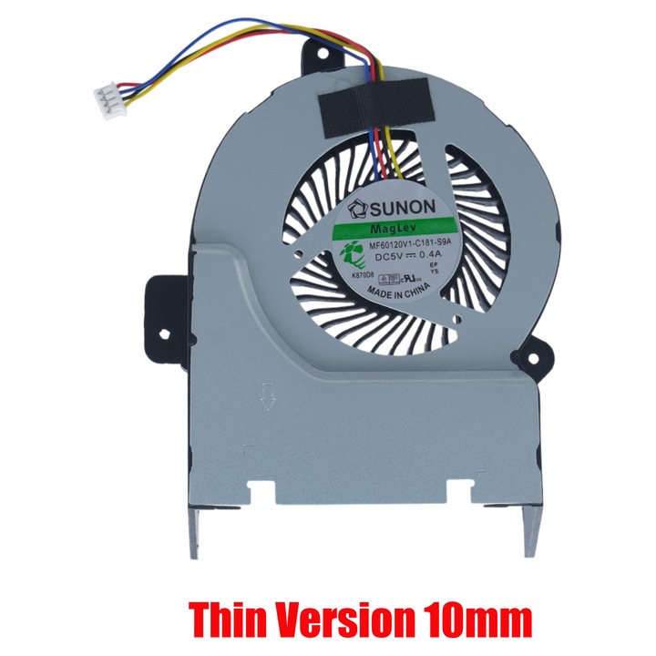 Охладител за процесор на лаптоп, 10мм, 6см, 3PIN, комплект