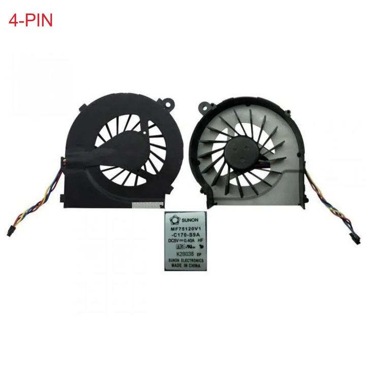 Cooler Procesor Laptop 4PIN HP Compaq Presario G4-1000 CQ56, 67x67x12mm, 5V, 0.4A