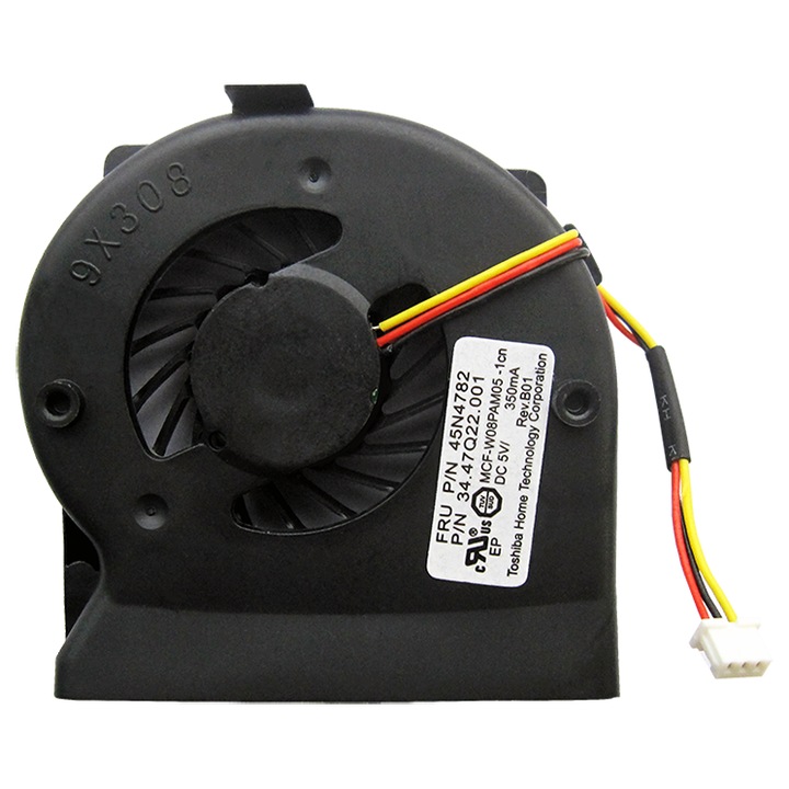 Ventilator racire CPU laptop, Lenovo Thinkpad X200 X201, 53x53x13mm, 3PIN