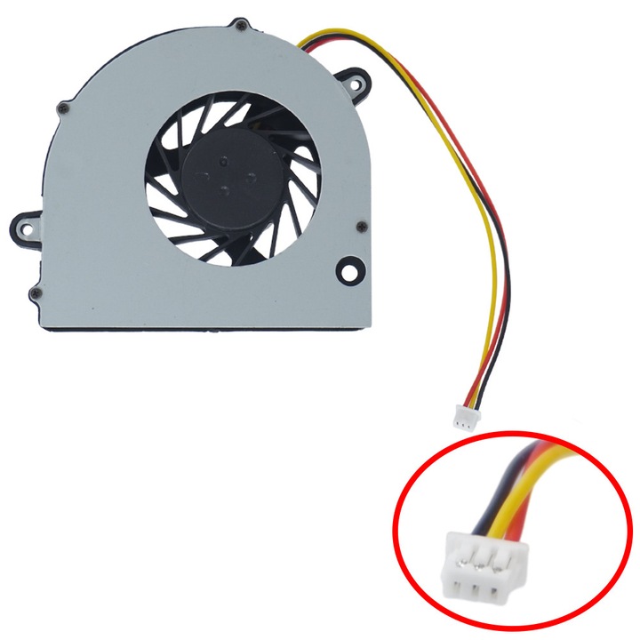Ventilator Laptop - Cooler Procesor pentru Toshiba Satellite L500, 3 pini, versiune subtire